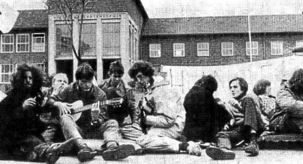 7. Oktober 1968 finden sich rund 30 Schüler Kieler Gelehrtenschule zu einem Hungerstreik zusammen. Foto: Der Igel - Jugendzeitschrift für Politik und Kultur