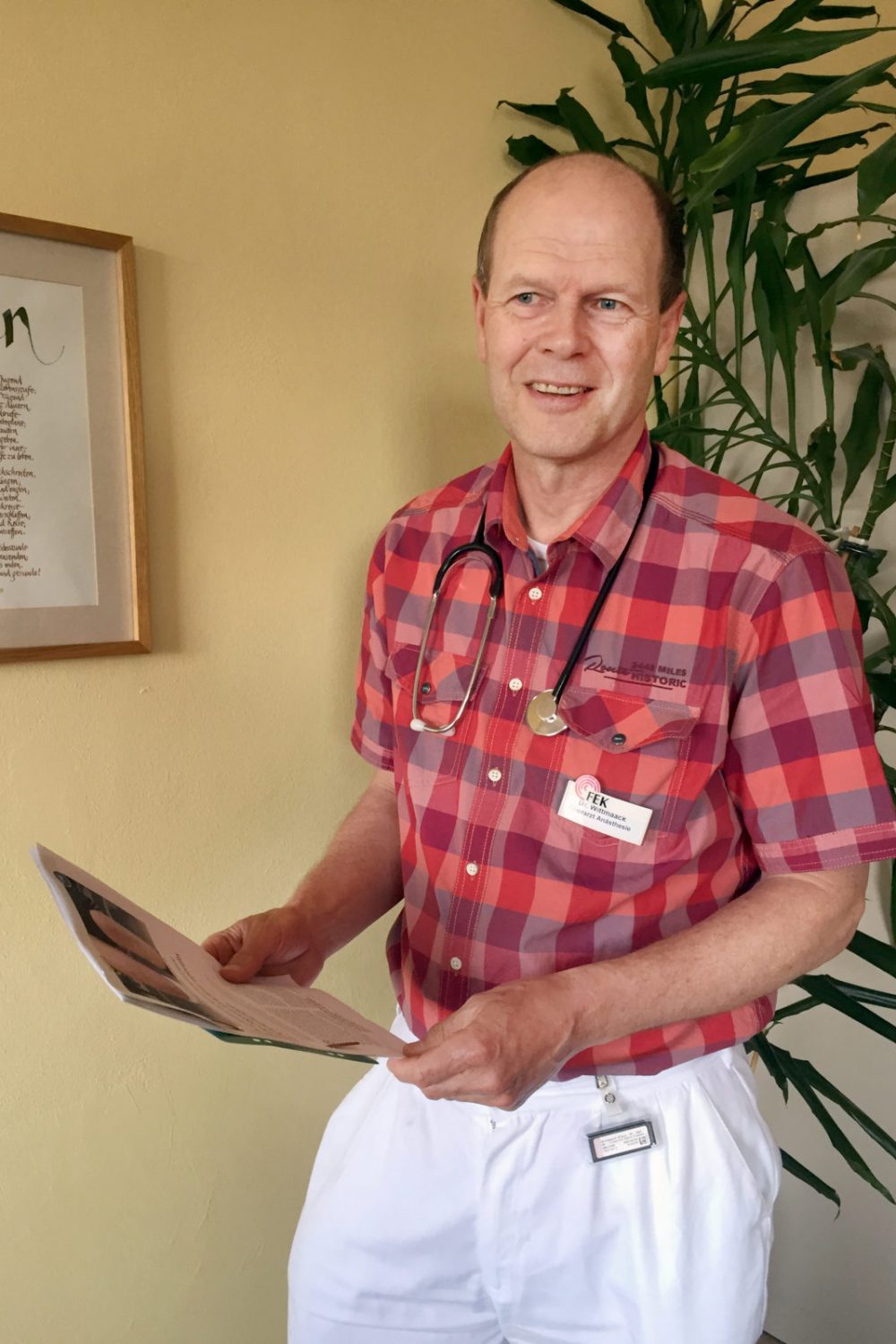 In Neumünster der einzige Arzt mit Zusatzbezeichnung Spezielle Schmerztherapie: Dr. Klaus Wittmaack.